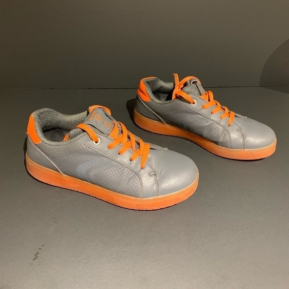 GEOX Respira Kommodore Gray and orange boy’s Sz 5 kids - Picture 2 of 7